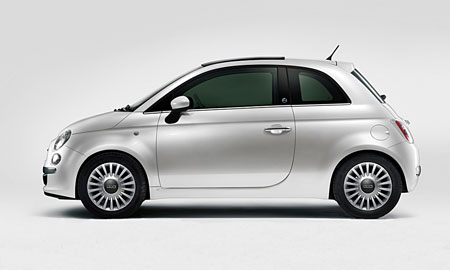 La nuova 500 PUR-O2, l\'auto più ecologica della gamma Fiat PUR-O2 che verrà presentata al Salone di Parigi 2008 