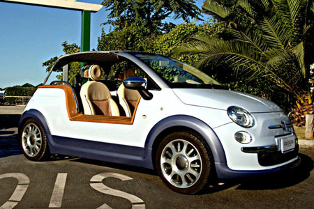 La Fiat 500 Tender Two Spiaggetta firmata da Carrozzeria Castagna