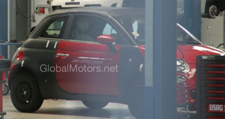 Foto spia della nuova Fiat 500 Cabrio