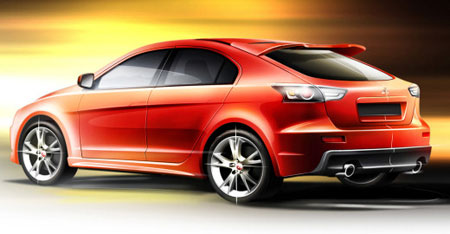 Il precedente concept della Mitsubishi lancer ralliart in versione sportback