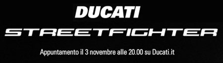 il testo sul sito internet ducati.it che indica la data di presentazione della nuova Ducati streetfighter