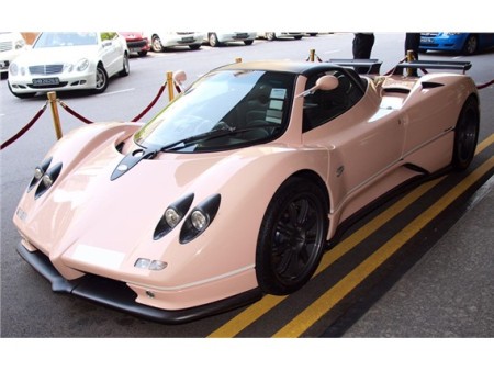 pagani zonda pink