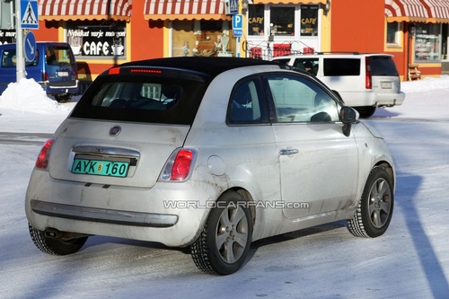 Fiat 500 Cabrio: foto spia definitiva!