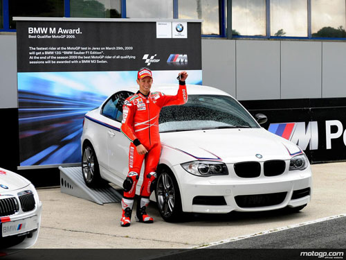 Test Jerez MotoGp, Stoner vince il BMW M Award