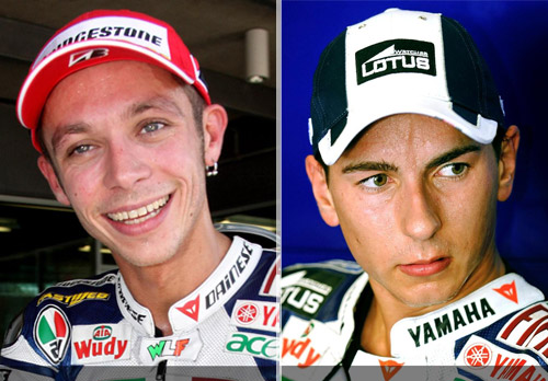 Valentino Rosse e Jorge Lorenzo