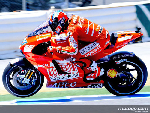 MotoGP Sachsenring 2009, Casey Stoner segna il miglior tempo nelle prove libere 