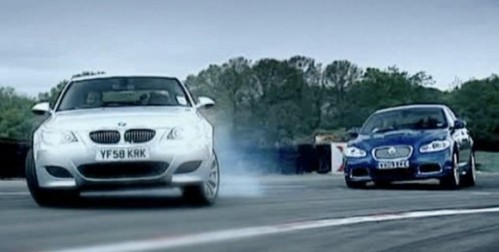 Top Gear Jaguar XFR vs BMW M5