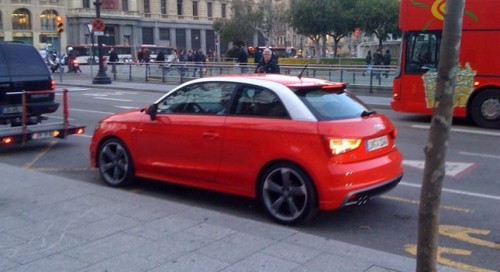 Audi A1 foto spia da Barcellona