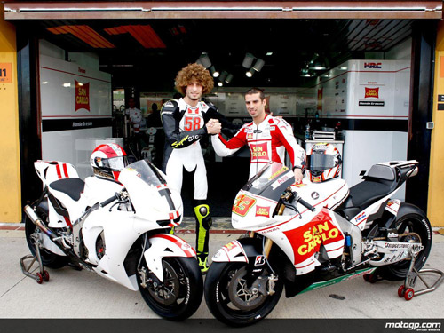 M. Simoncelli e M. Melandri - Team Honda Gresini