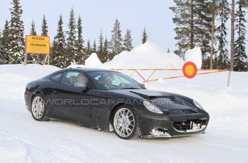 Ferrari 612 2012 foto spia dal Circolo Polare Artico