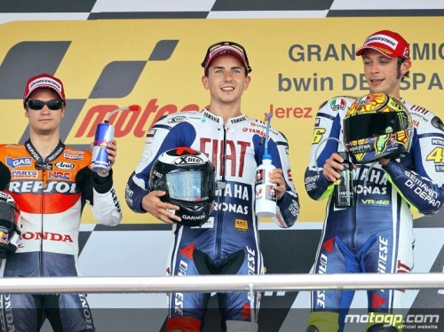 podio jerez 2010 gran premio di spagna