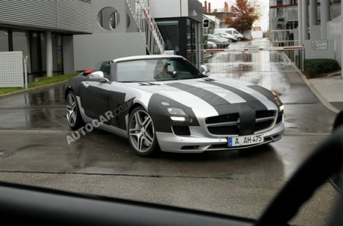 Mercedes SLS roadster foto spia