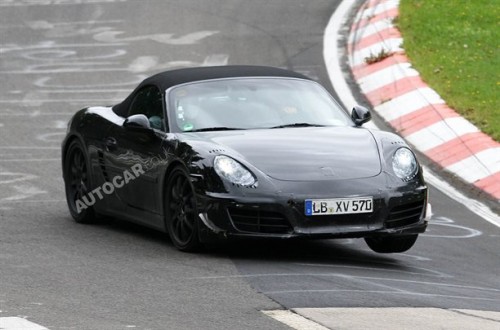 Nuova Porsche Boxster foto spia dal Nurburgring