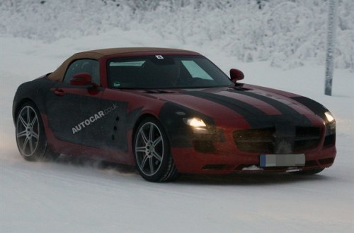 Mercedes SLS Roadster nuove foto spia