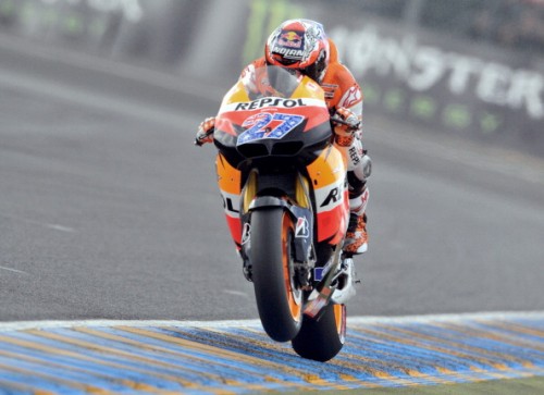 Australian rider Casey Stoner  rides  hi