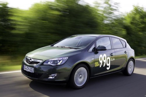 Opel Astra Ecoflex da 99 g/km di CO2