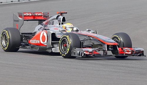 McLaren Formula One driver Lewis Hamilton of Britain drives during qualifying session ahead of Sunday’s South Korean F1 Grand Prix in Yeongam