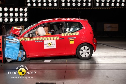 Volkswagen up crash test Euro NCAP da cinque stelle