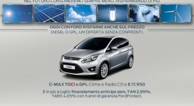 Ford C-MAX diesel o GPL in promozione a 17.950 euro