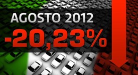 Immatricolazioni auto agosto 2012 in Italia giù di oltre il 20%