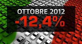 Immatricolazioni auto ottobre 2012 in calo del 12,4%