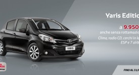 Promozione Toyota Yaris Edition a 9.950 euro per tutto gennaio