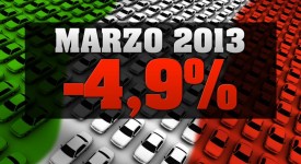 Immatricolazioni auto marzo 2013 in Italia in calo del 4,9%