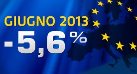Immatricolazioni auto giugno 2013 in Europa in calo del 5,6%