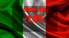 Immatricolazioni auto luglio 2013 in Italia in calo dell'1,9%